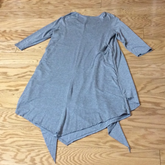 L Krazy Kat gray overlay knit dress - Picture 4 of 15